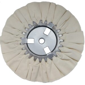 8" White Airway Buffing Wheel, 5/8" Arbour