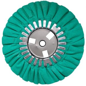 8" Green Airway Buffing Wheel, 5/8" Arbour