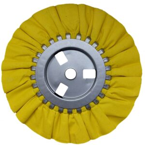 8" Yellow Airway Buffing Wheel, 5/8" Arbour